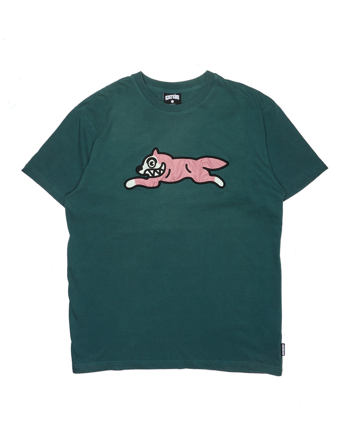 2010s Ice Cream Running Dog Appliqué Tee Shirt