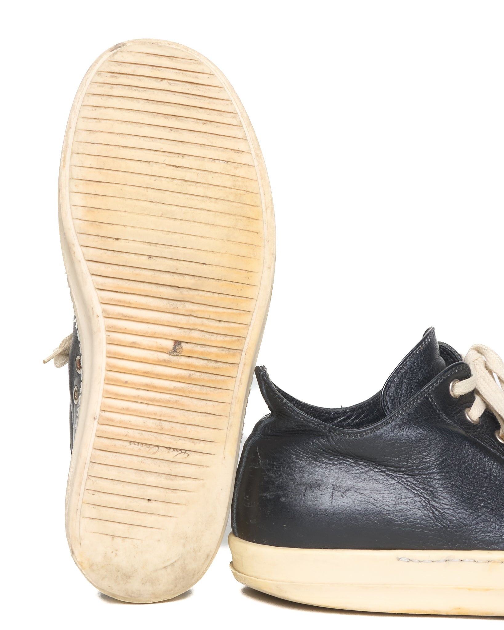 A/W16 Rick Owens “MASTODON” Low-top Ramones Calf Leather Sneakers