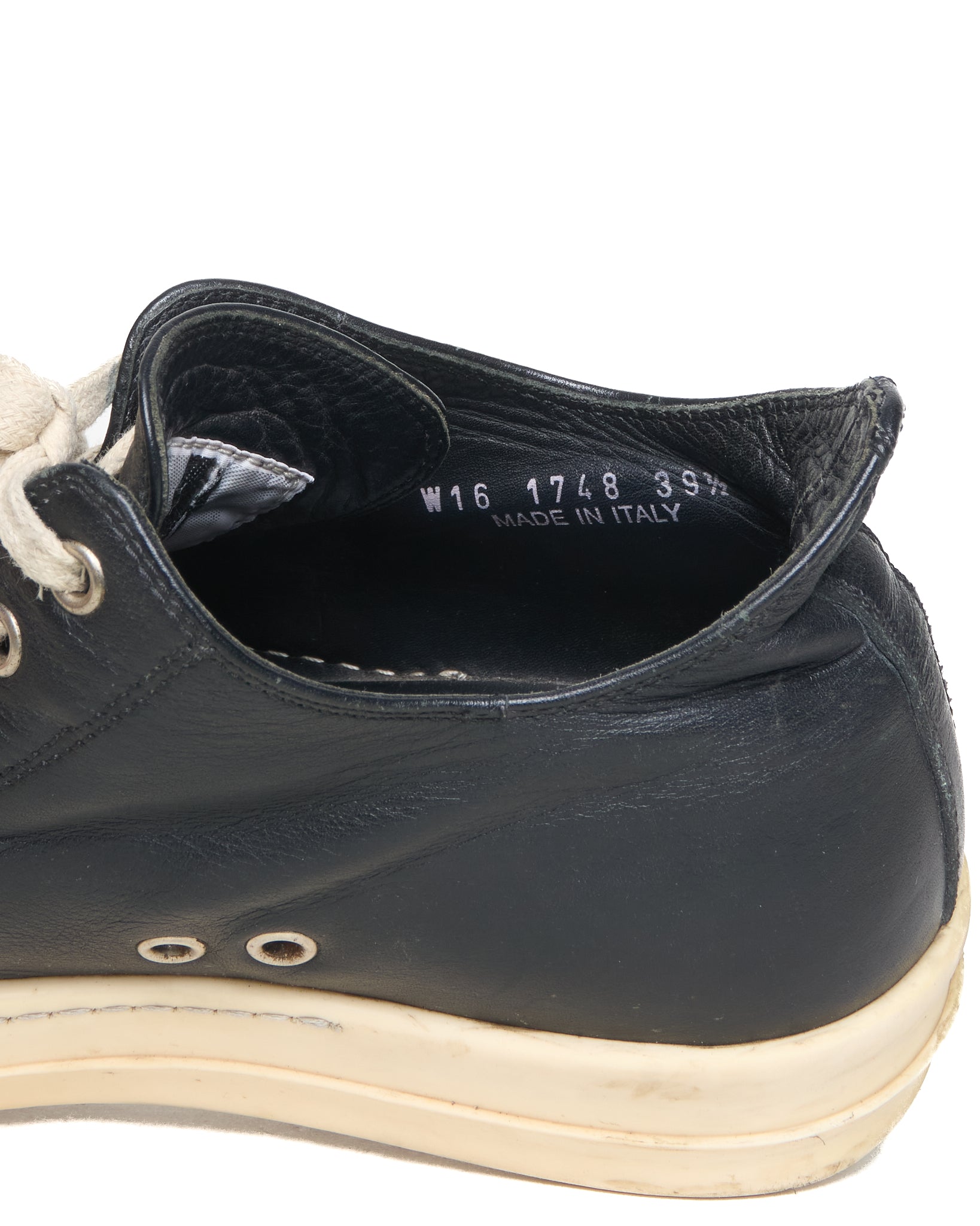 A/W16 Rick Owens “MASTODON” Low-top Ramones Calf Leather Sneakers