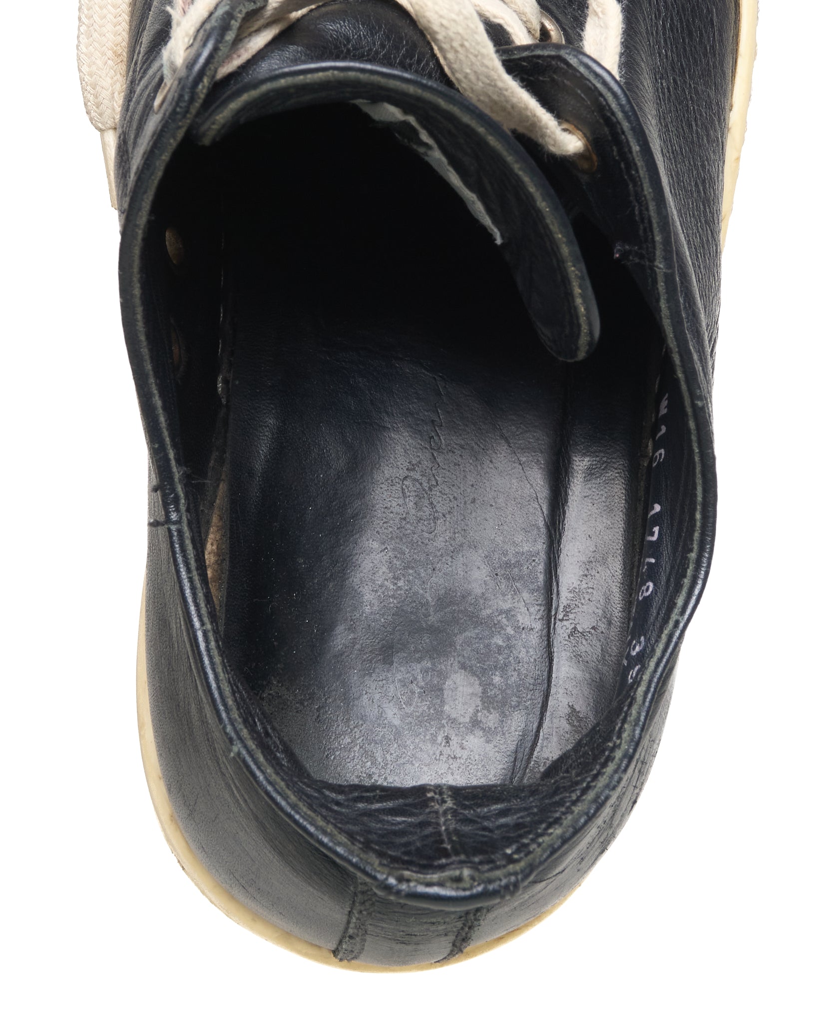 A/W16 Rick Owens “MASTODON” Low-top Ramones Calf Leather Sneakers