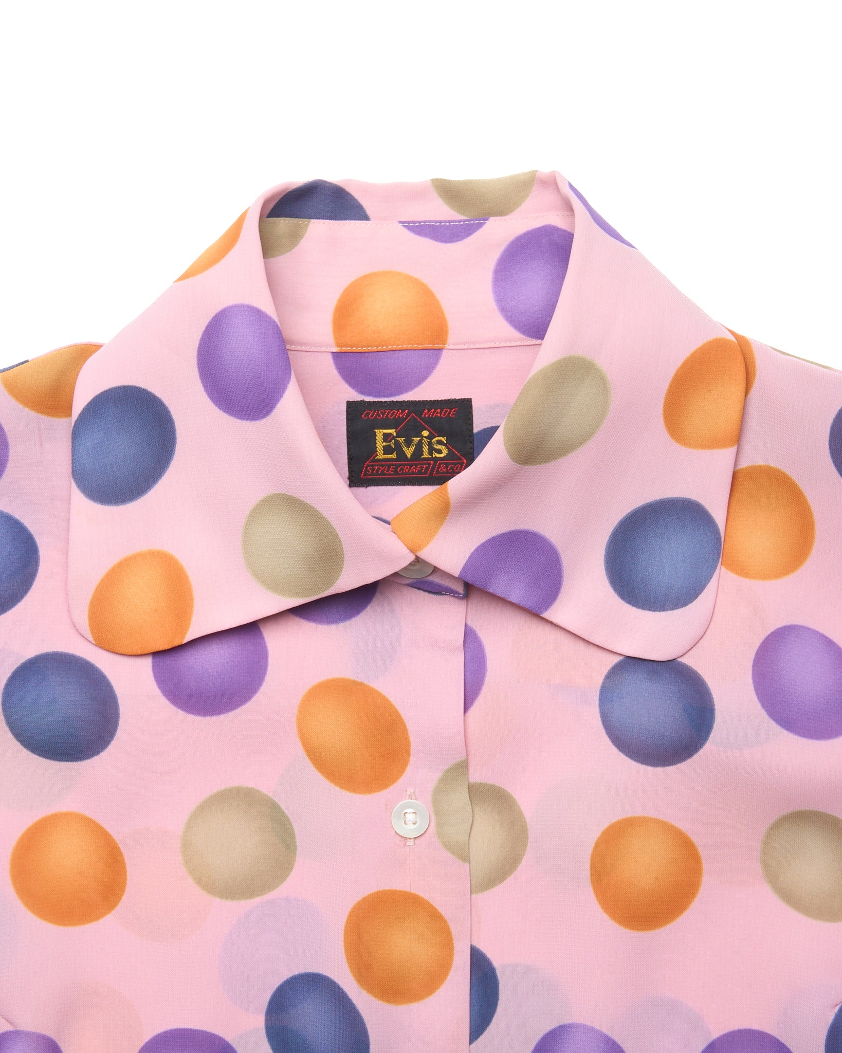 Early 90s EVIS Multi-Colour Dotted Button-Up
