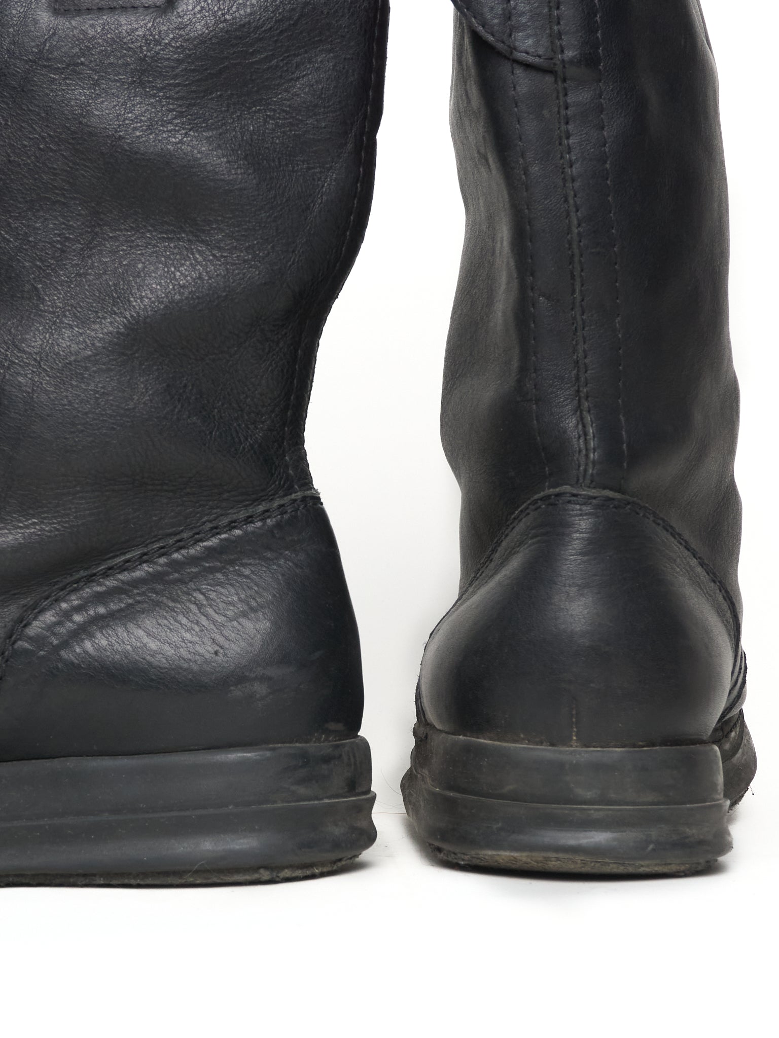 F/W05 Rick Owens Pull-Tab Engineer Sneaker Boots