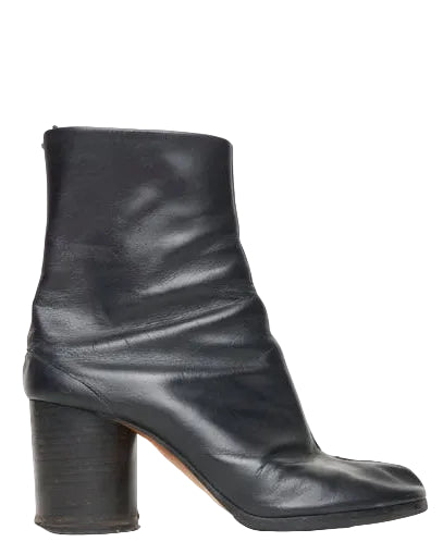 Maison Margiela Black Leather Tabi Boots