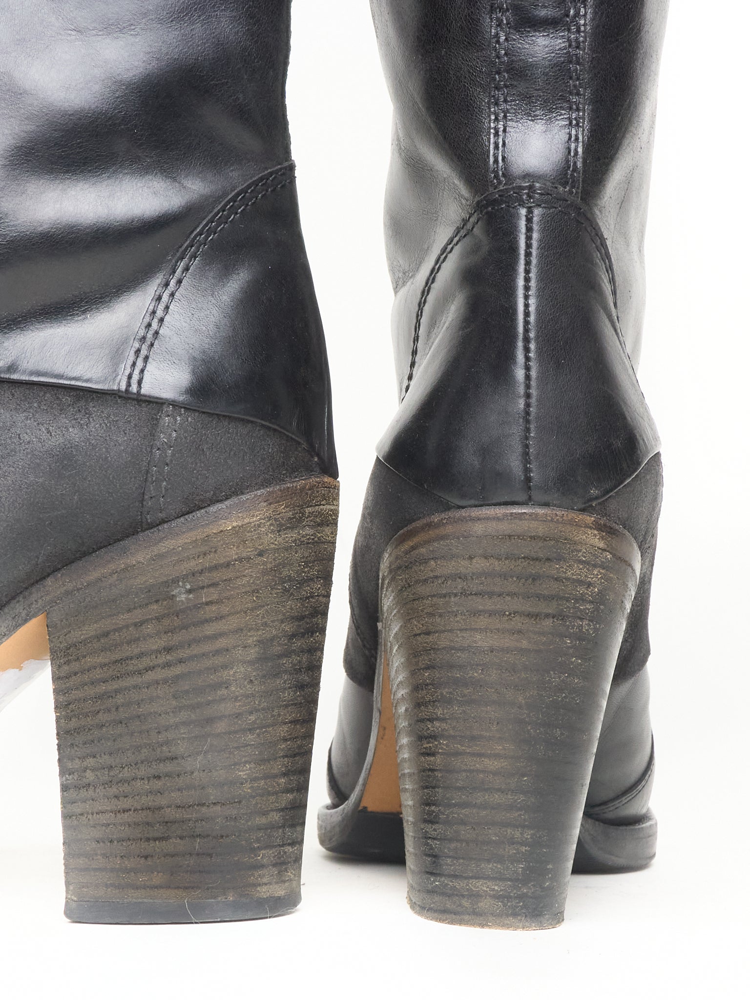 Maison Margiela Leather Pointed-Toe Boots