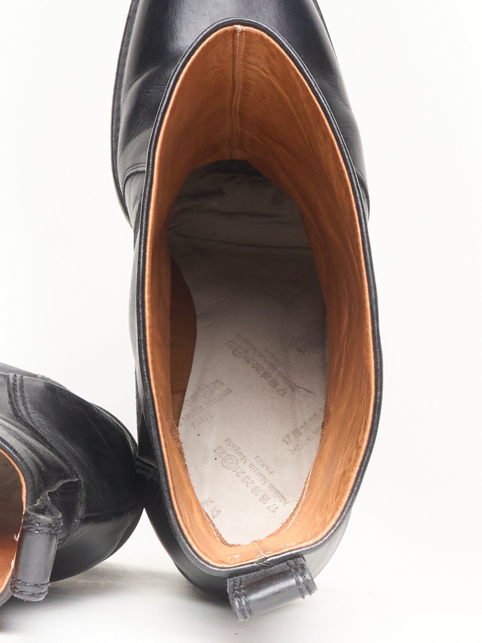 Maison Margiela Leather Pointed-Toe Boots