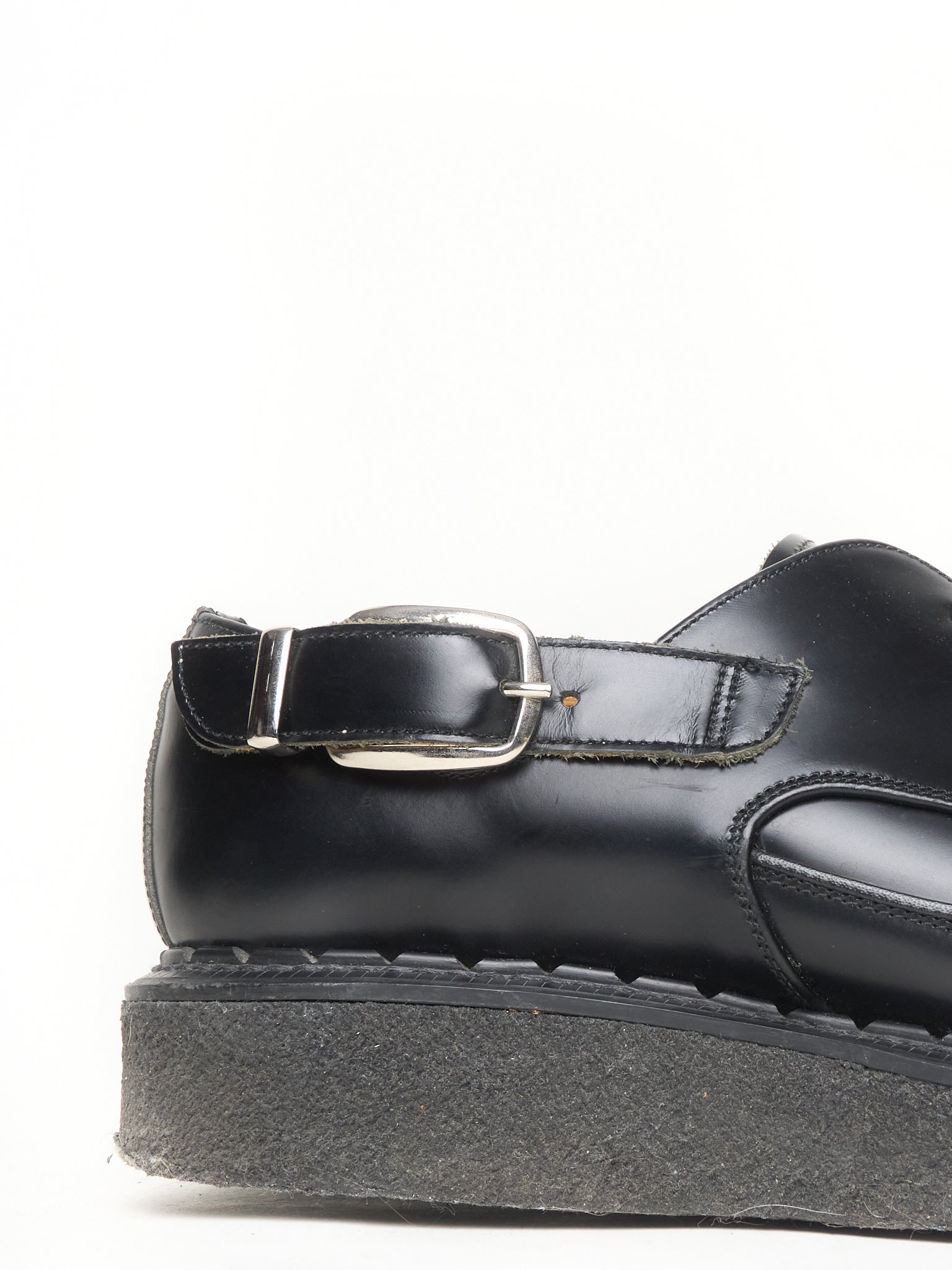 COMME des GARÇONS HOMME PLUS x George Cox AW17 Pointy Toe Crepe Derbies