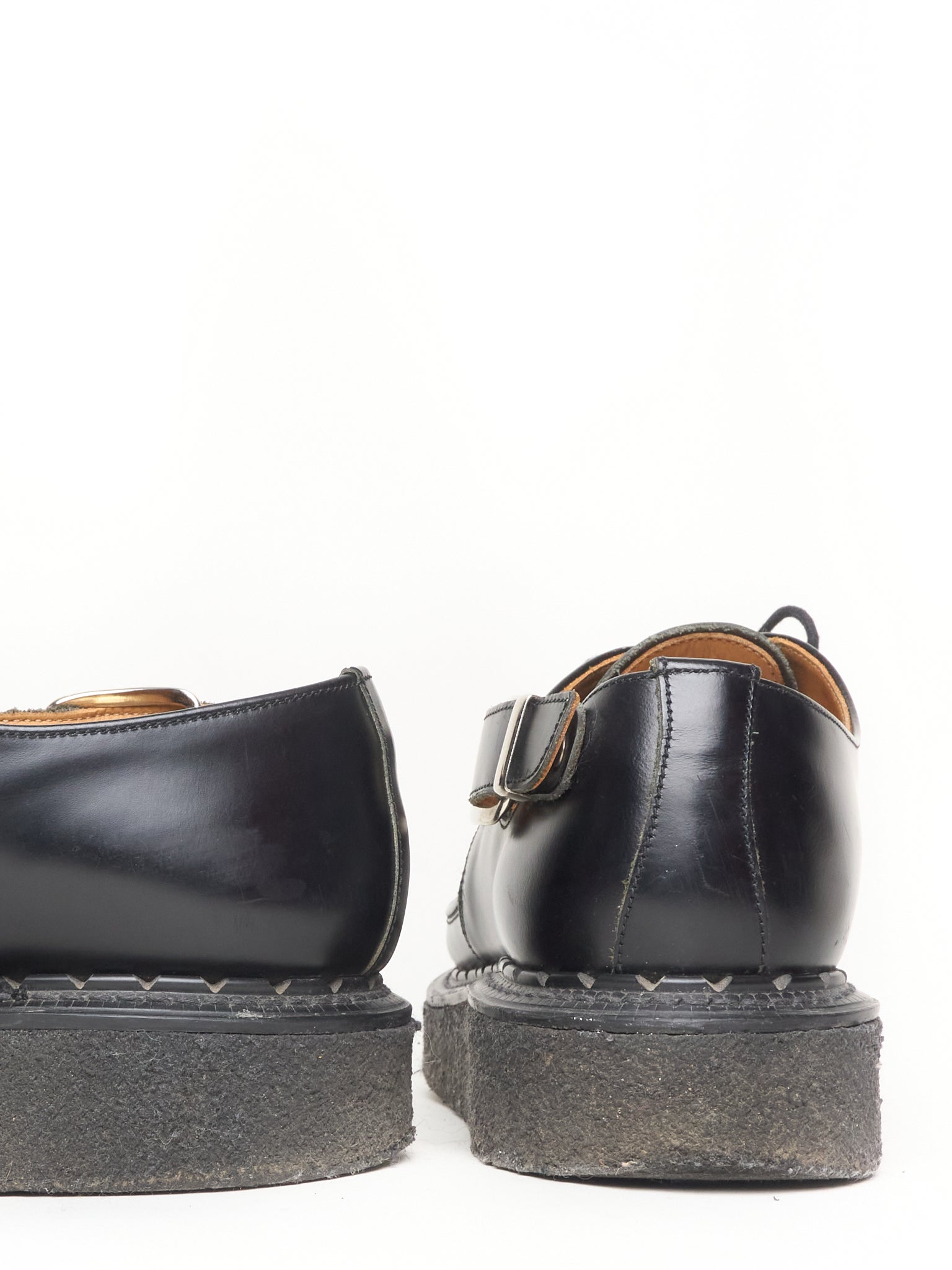 COMME des GARÇONS HOMME PLUS x George Cox AW17 Pointy Toe Crepe Derbies