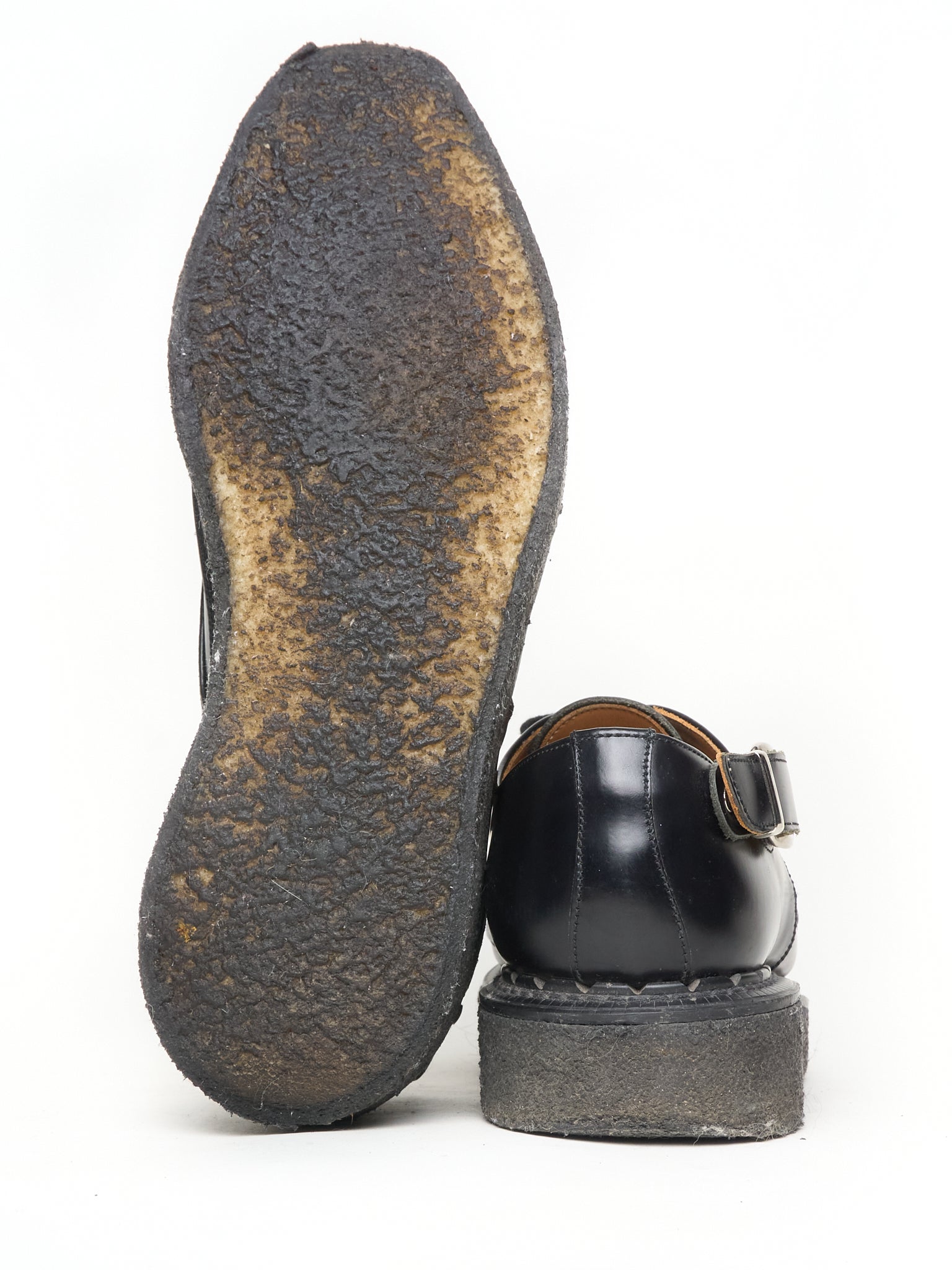 COMME des GARÇONS HOMME PLUS x George Cox AW17 Pointy Toe Crepe Derbies