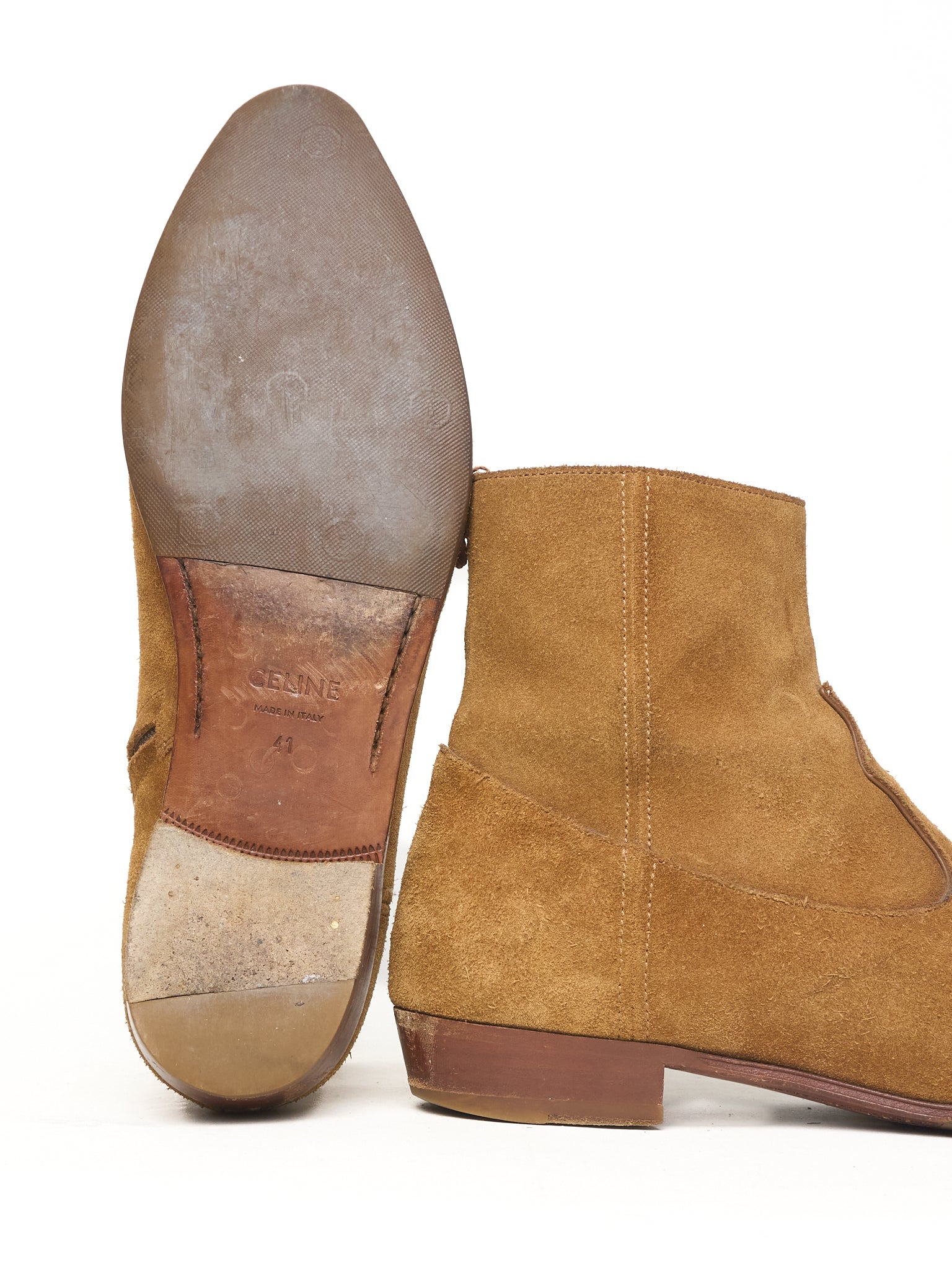 CELINE by Hedi Slimane 'Jacno' Suede Boots