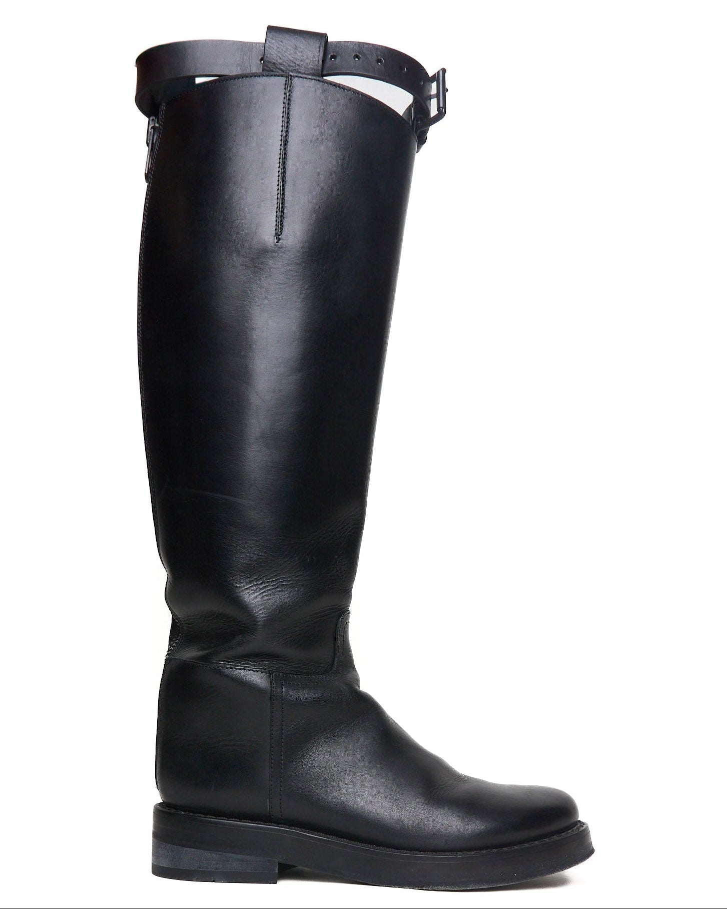Ann Demeulemeester Leather Riding Boots