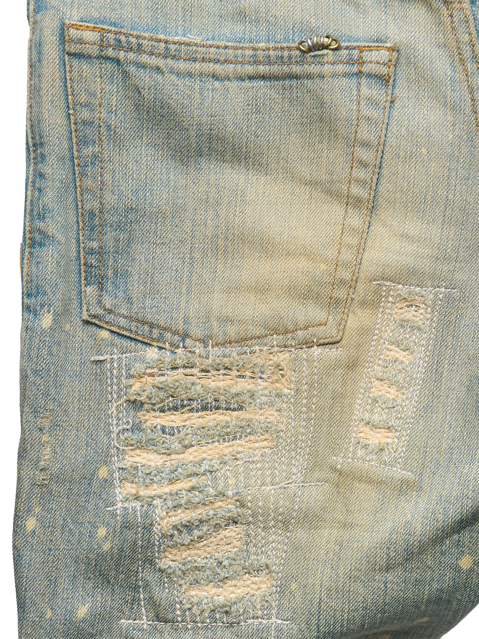 Early 00s IfSixWasNine ‘No. MUDMAX’ Distressed Denim