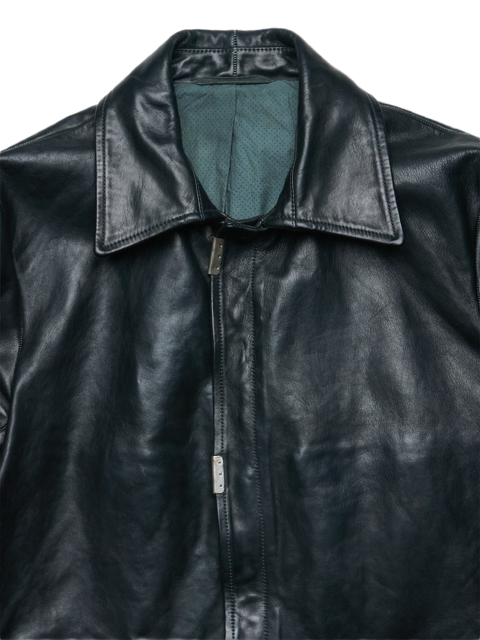 Carol Christian Poell ‘LM/2498 CORS-PTC/010’ Object-dyed Lined Scarstitch Horse Leather Jacket