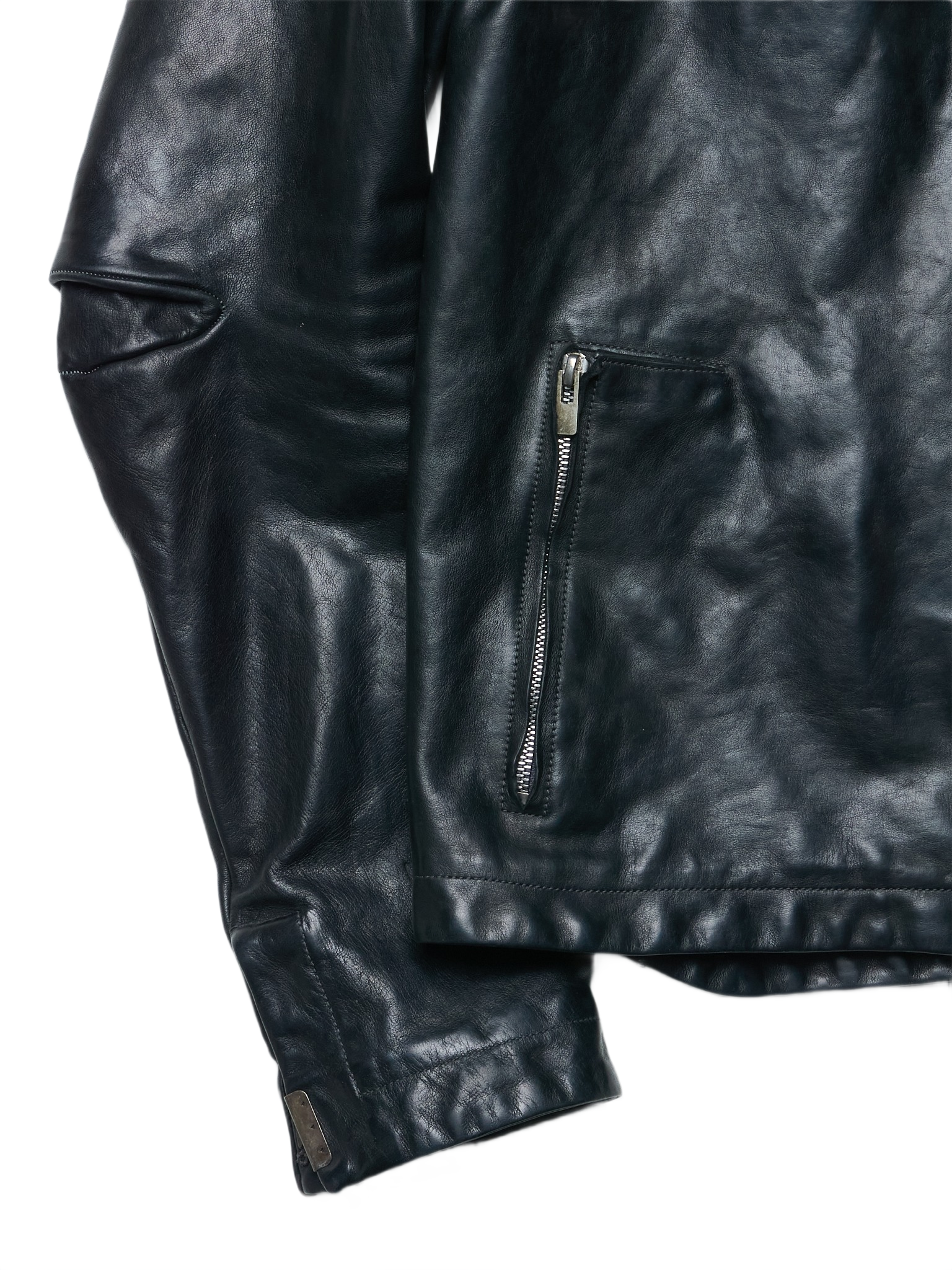 Carol Christian Poell ‘LM/2498 CORS-PTC/010’ Object-dyed Lined Scarstitch Horse Leather Jacket