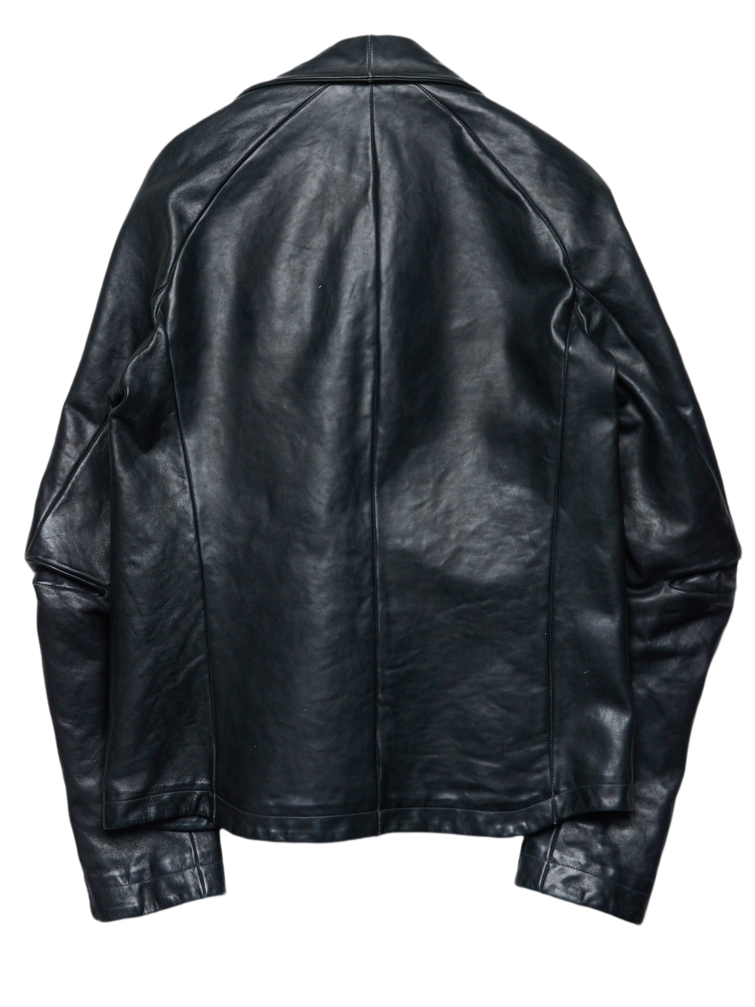 Carol Christian Poell ‘LM/2498 CORS-PTC/010’ Object-dyed Lined Scarstitch Horse Leather Jacket