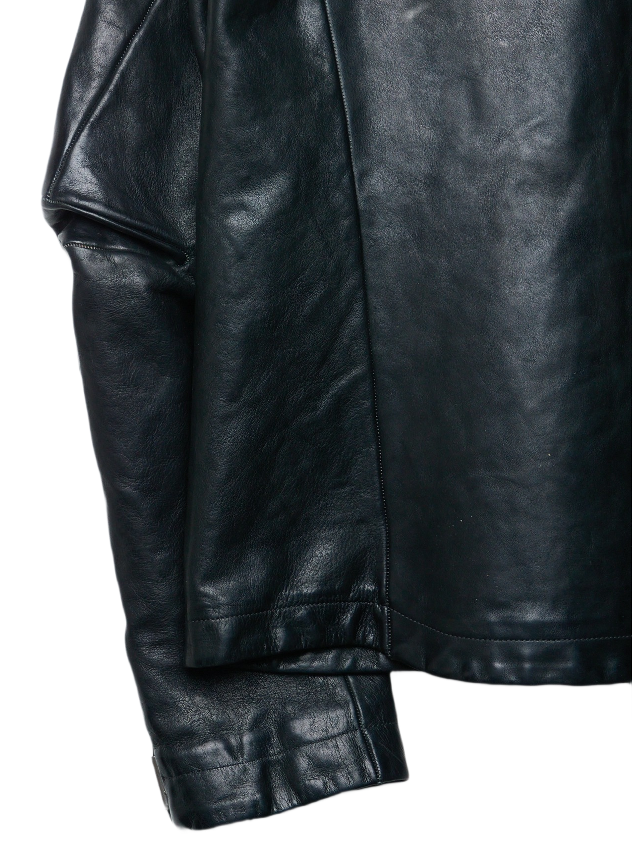 Carol Christian Poell ‘LM/2498 CORS-PTC/010’ Object-dyed Lined Scarstitch Horse Leather Jacket