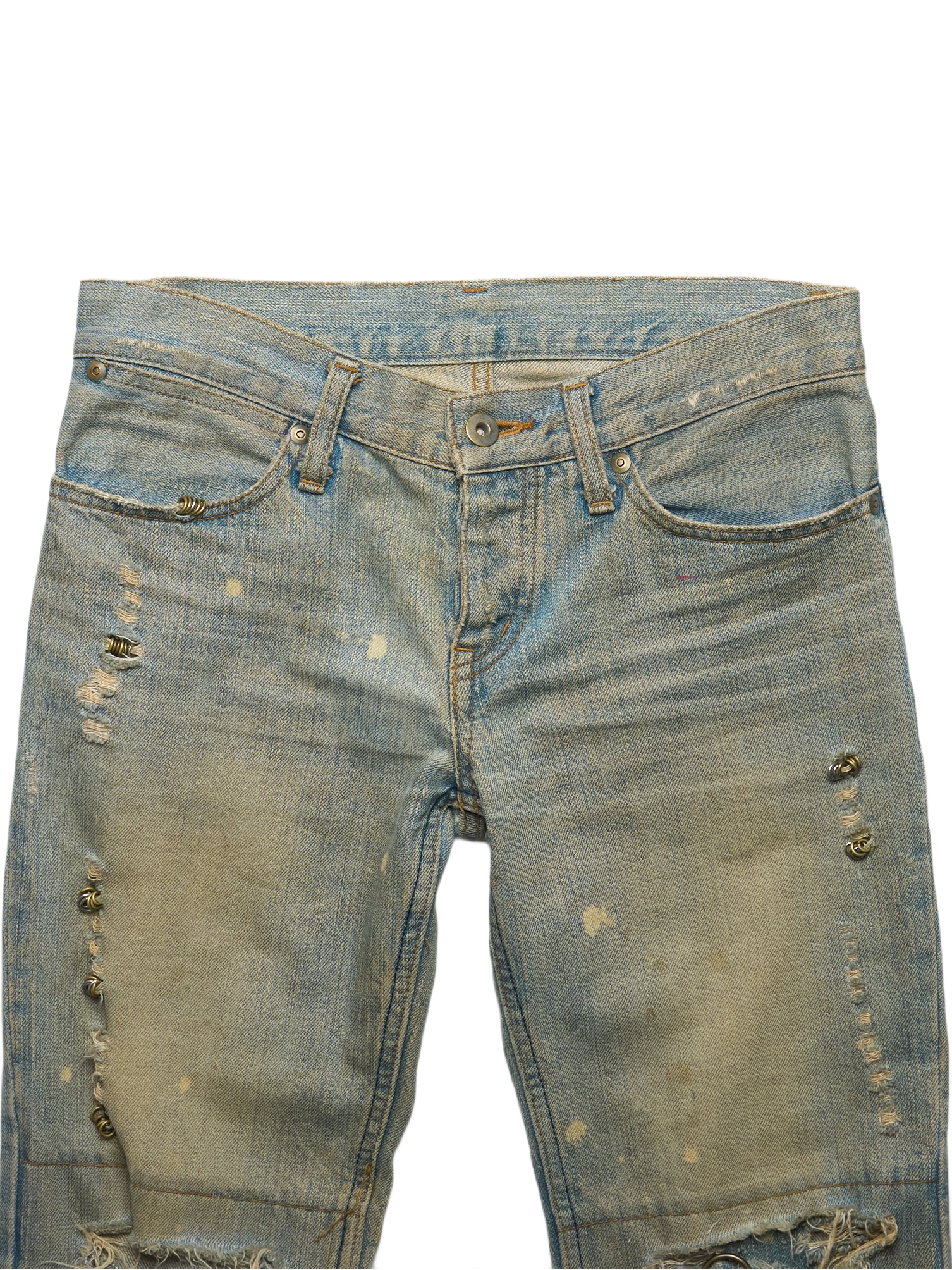 Early 00s IfSixWasNine ‘No. MUDMAX’ Distressed Denim