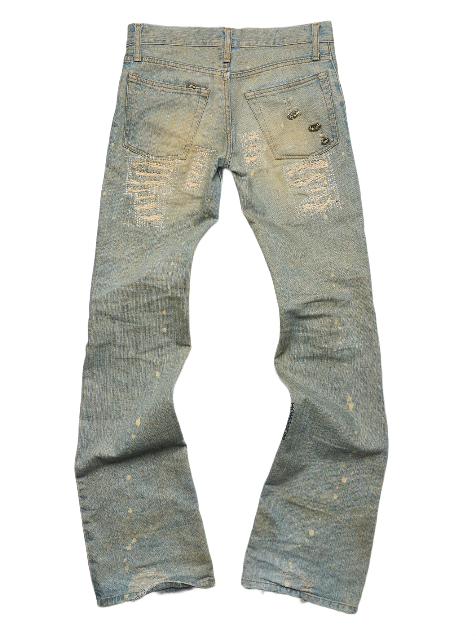Early 00s IfSixWasNine ‘No. MUDMAX’ Distressed Denim
