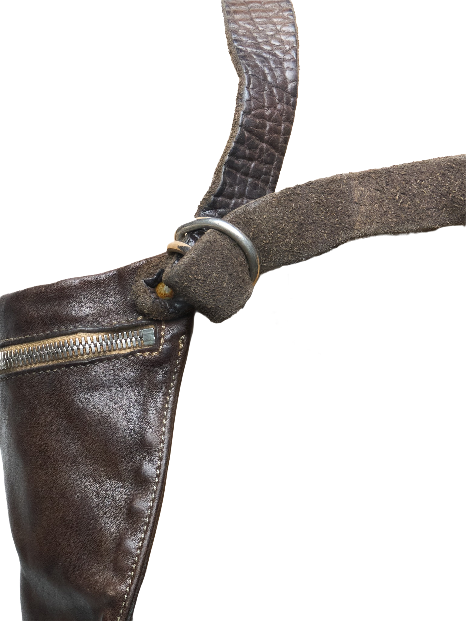 GUIDI ‘Q10M’ Brown Full-grain Horse Leather Shoulder Bag