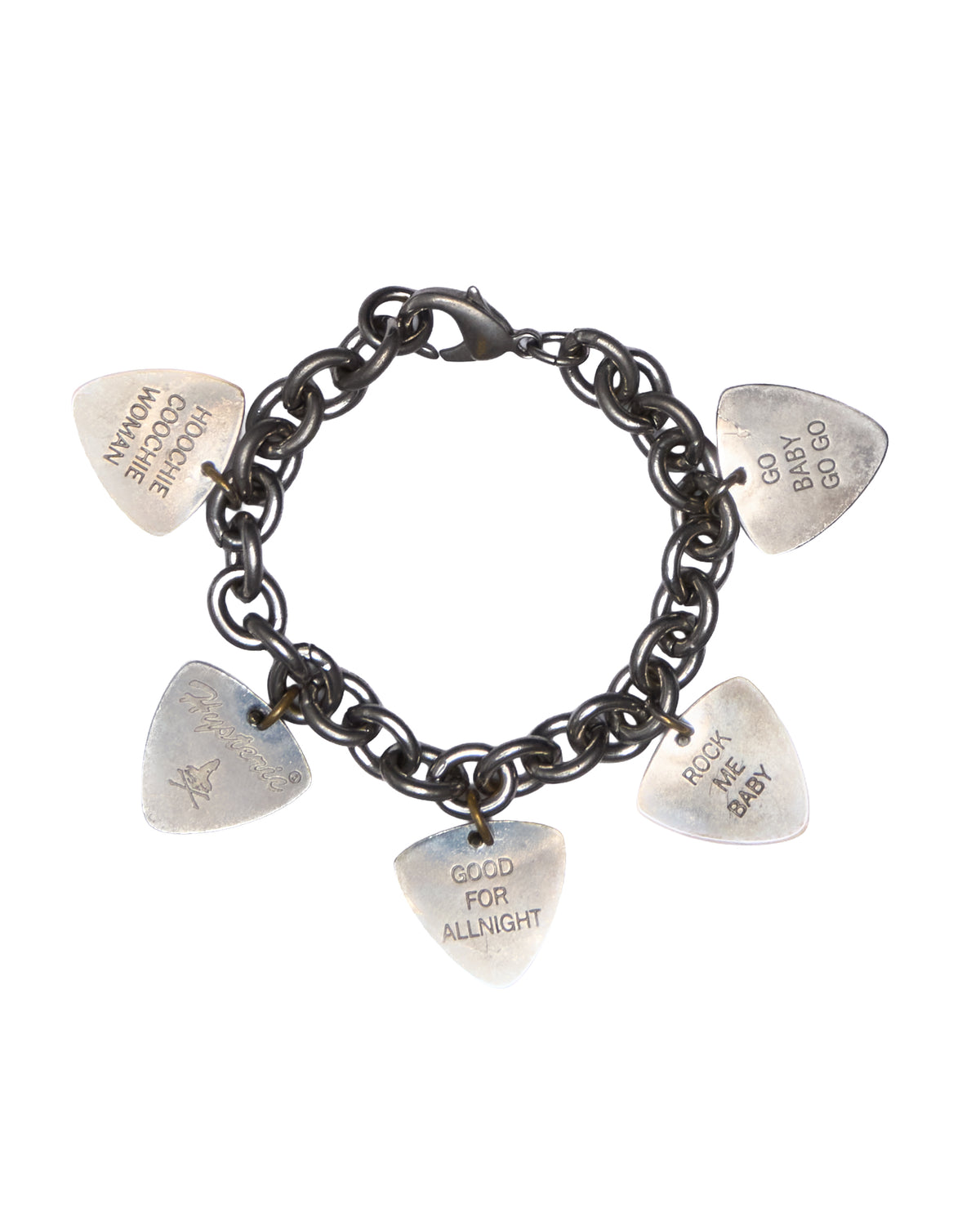 Early 00s Hysteric Glamour Guitar Pick Charm Bracelet