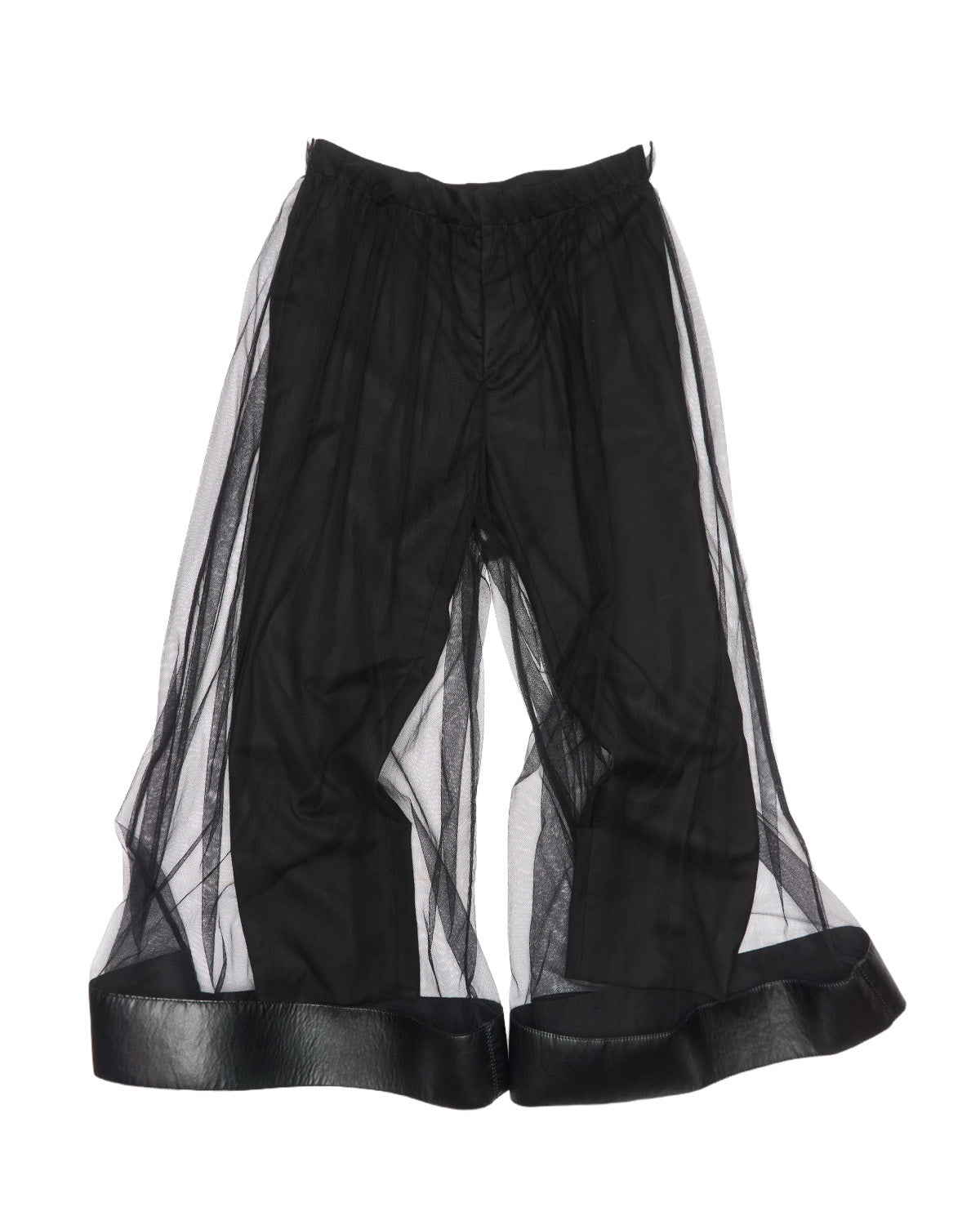 S/S18 Noir Kei Ninomiya Sheer Tulle Layer Trousers