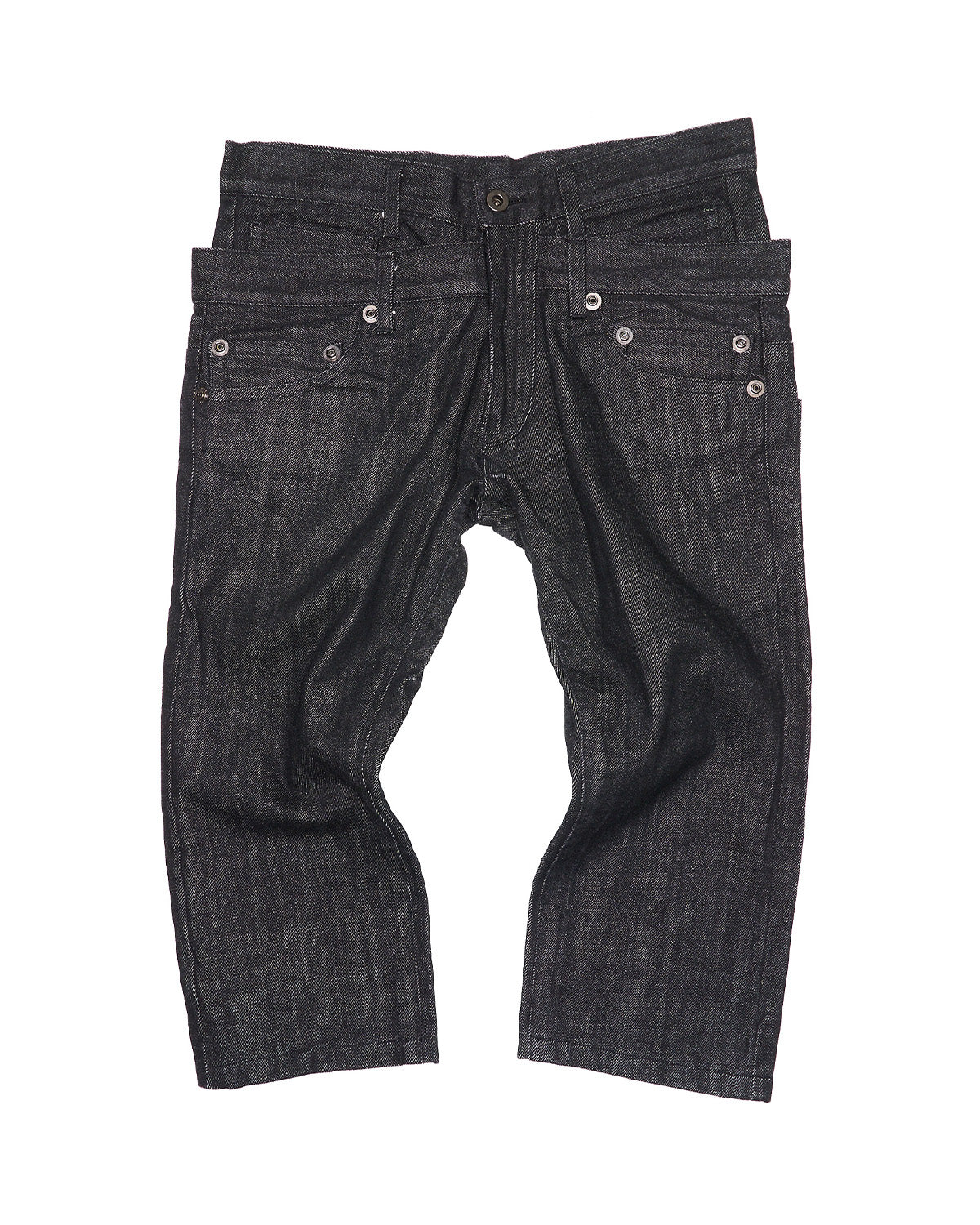 Early 00s nude:masahiko maruyama Deconstructed Double-waisted Cropped Denim