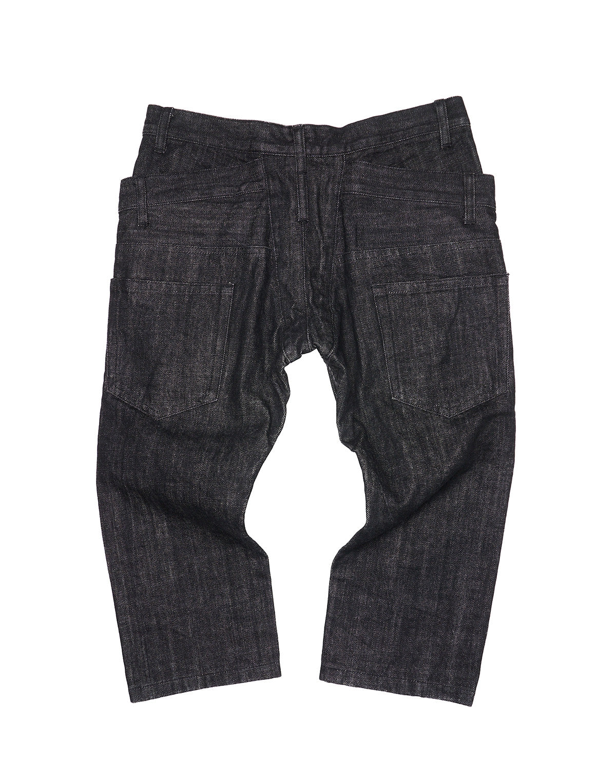 Early 00s nude:masahiko maruyama Deconstructed Double-waisted Cropped Denim