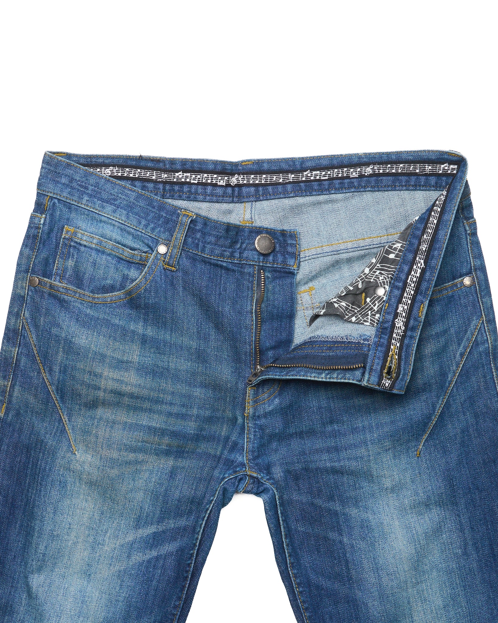 Number (N)ine Musical Note Slim Fit Denim