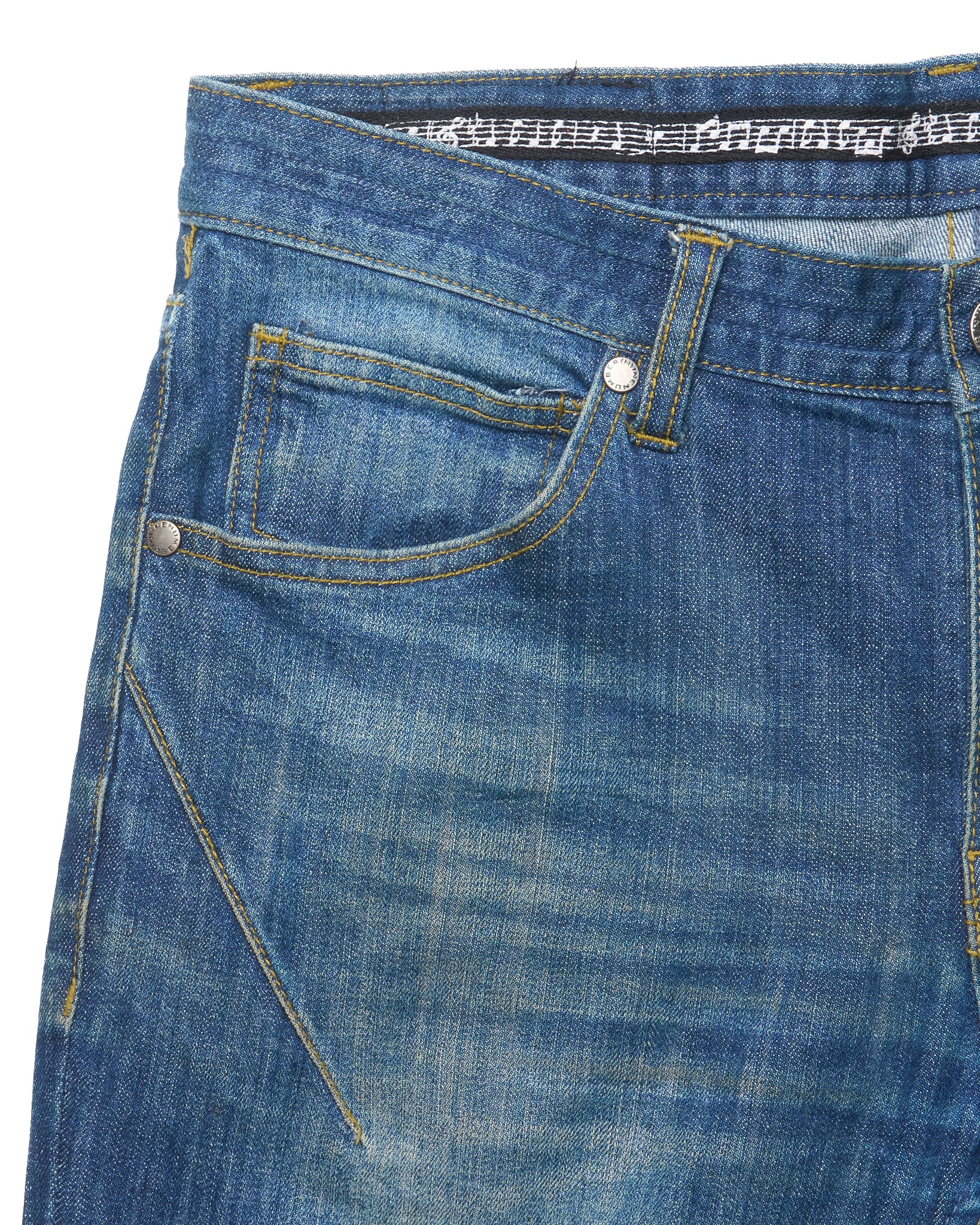 Number (N)ine Musical Note Slim Fit Denim