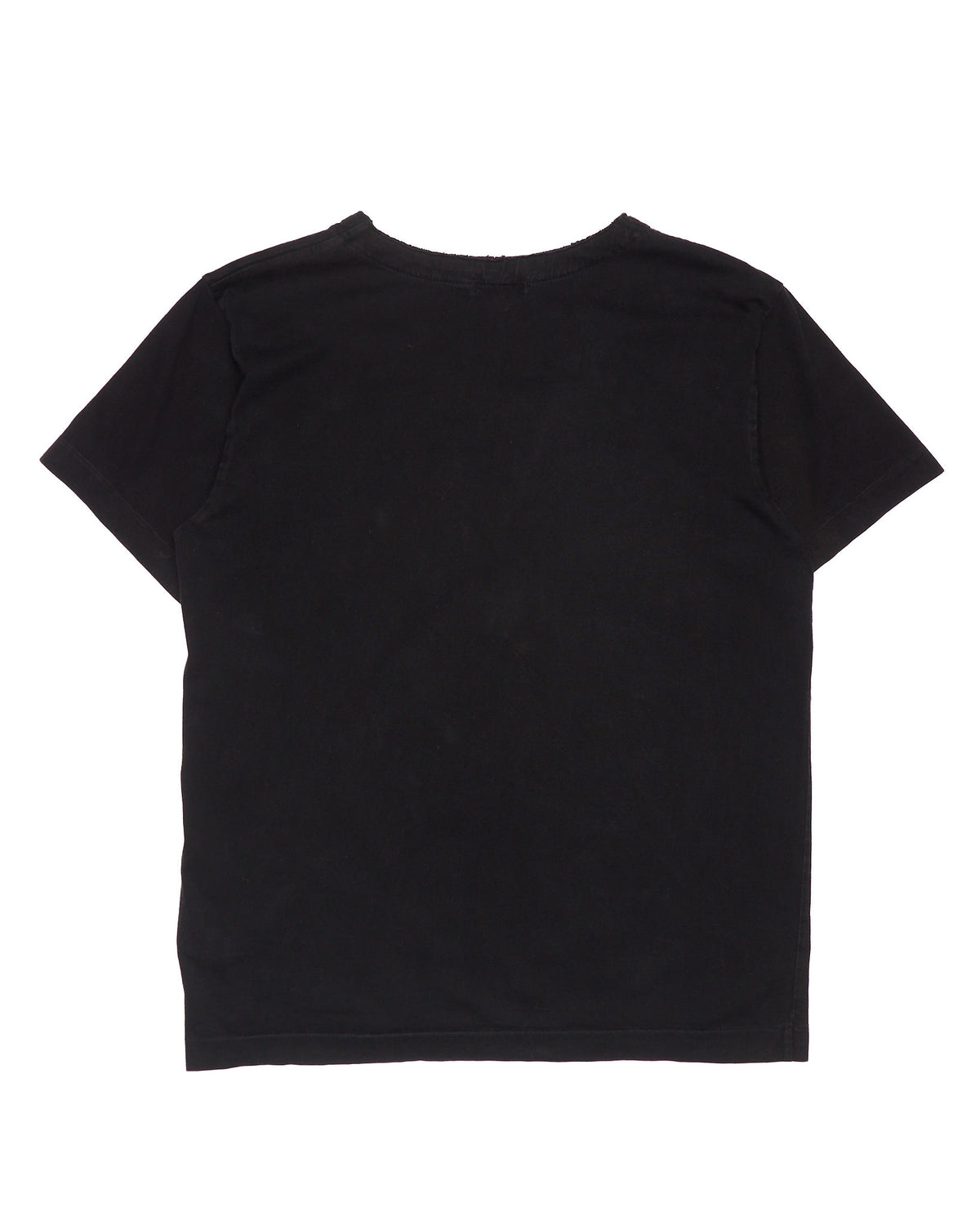 A/W16 Comme des Garçons HOMME PLUS Black Drawstring Collar Tee Shirt