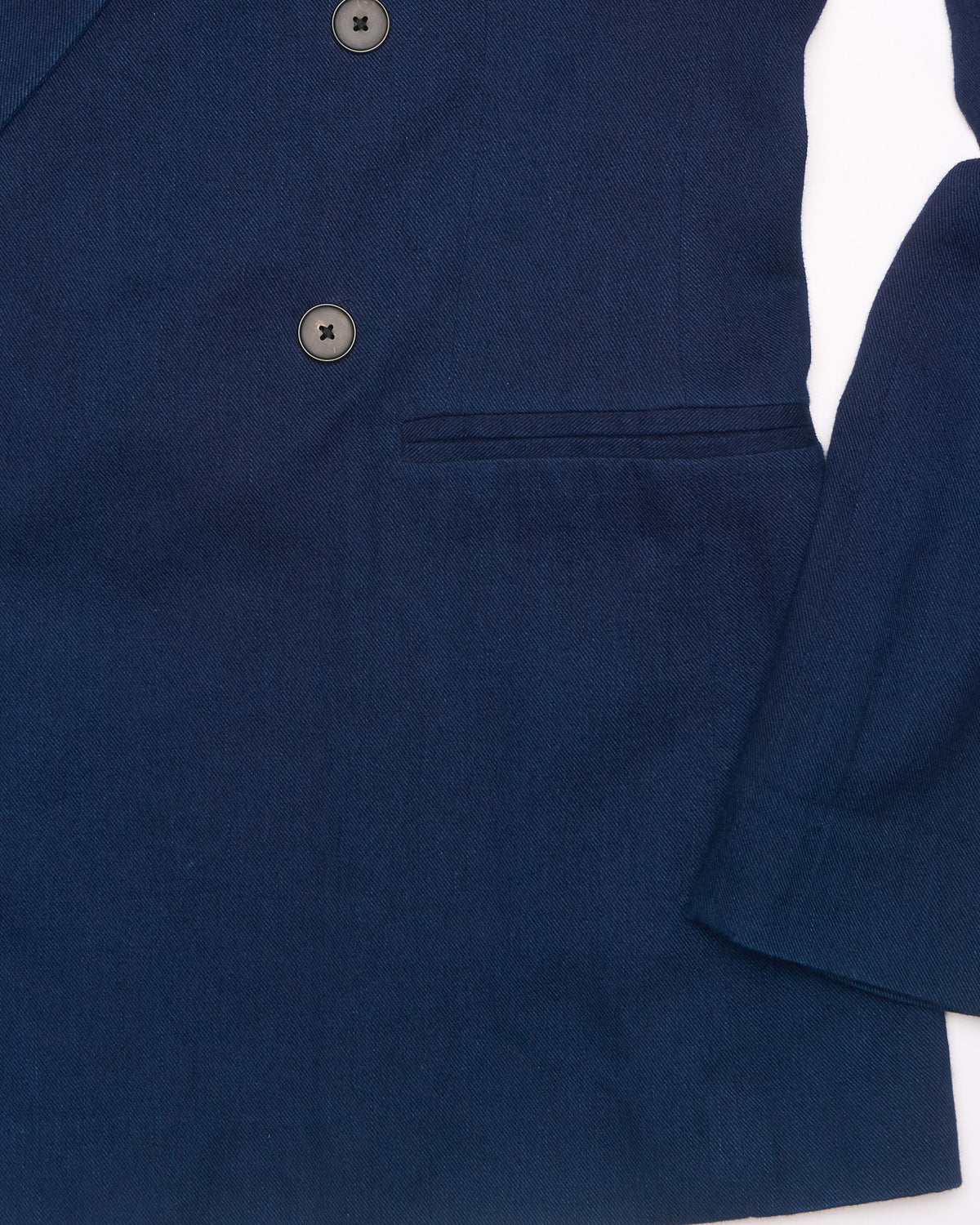 2010s Haider Ackermann Double Breasted Navy Twill Jacket