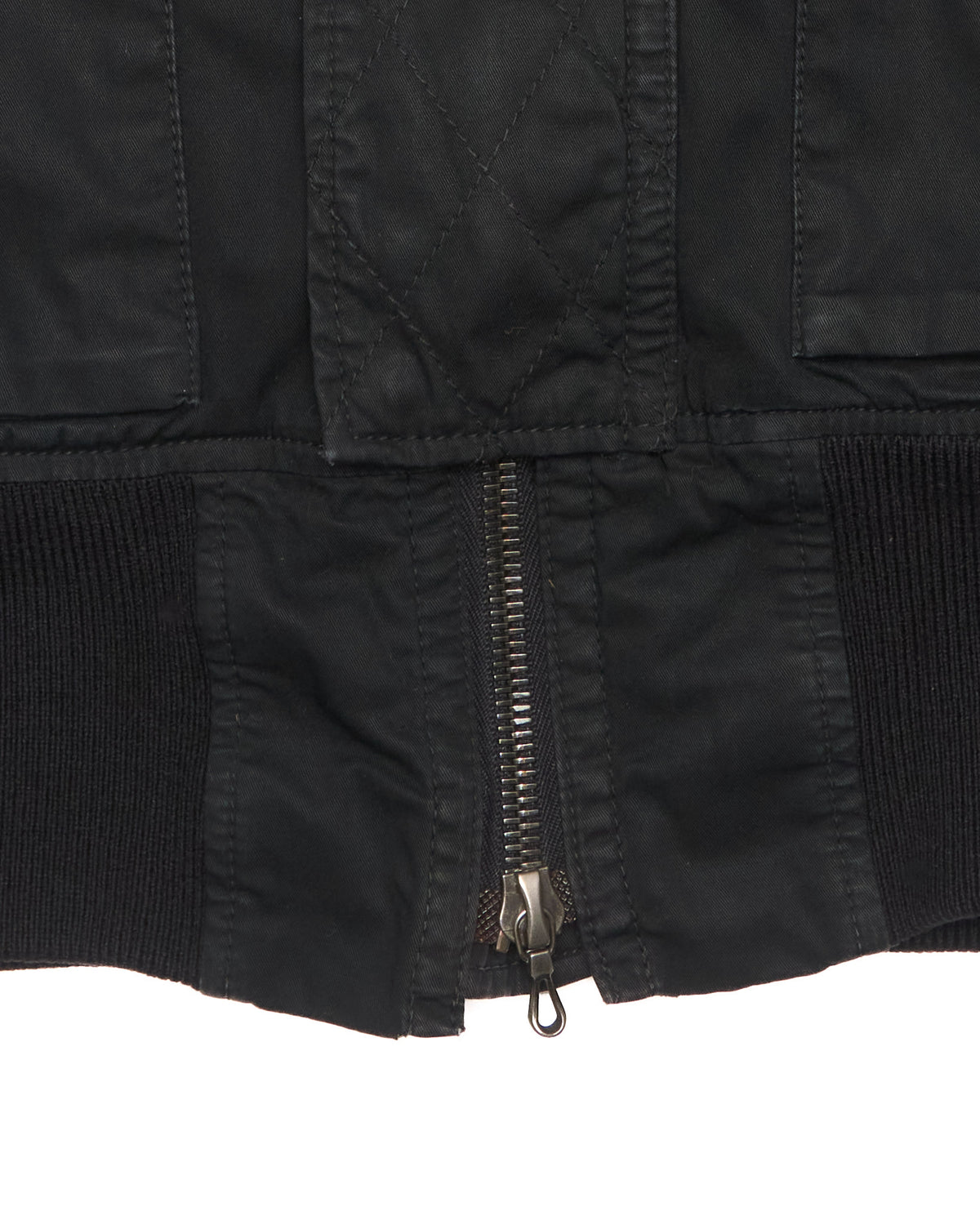 Early 00s ripvanwinkle Black Fur-Trim Parka Jacket