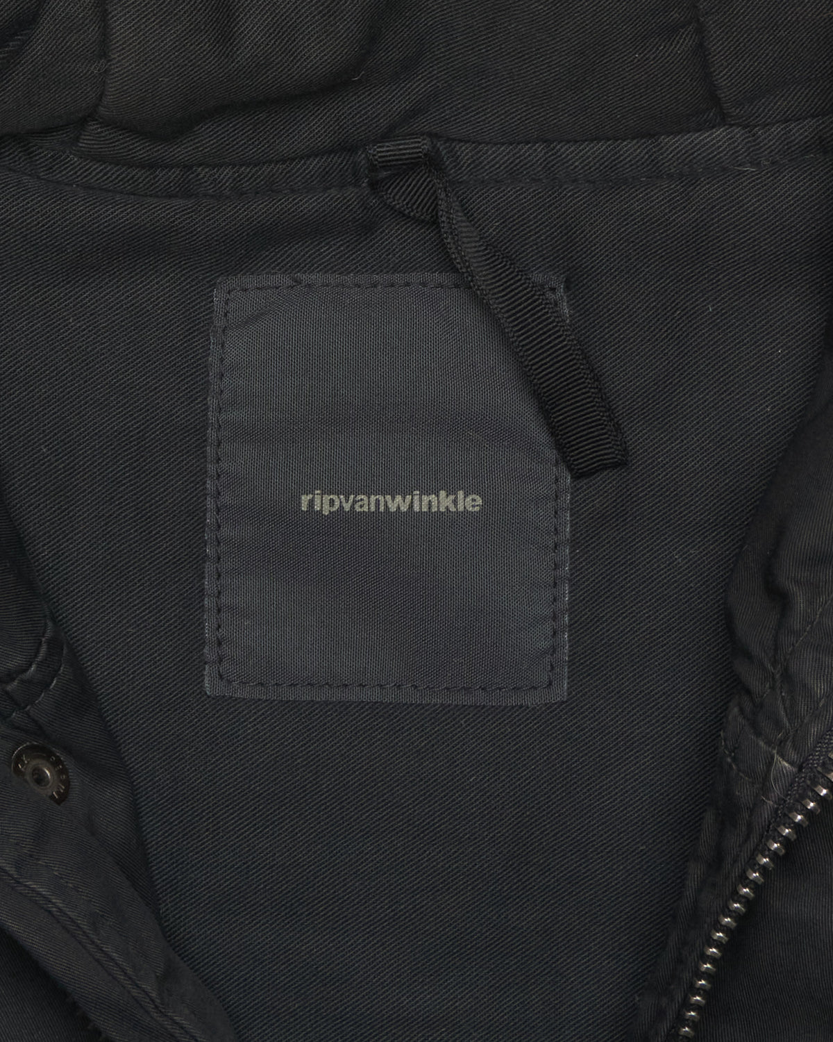 Early 00s ripvanwinkle Black Fur-Trim Parka Jacket