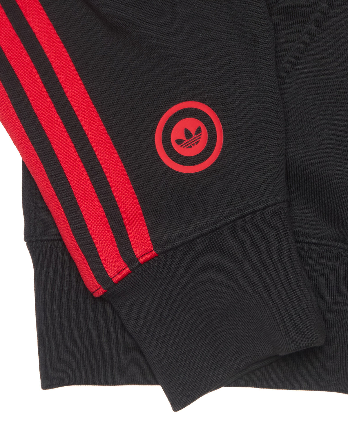 BAPE x Adidas Black/Red Stripe Shark Full-Zip Hoodie