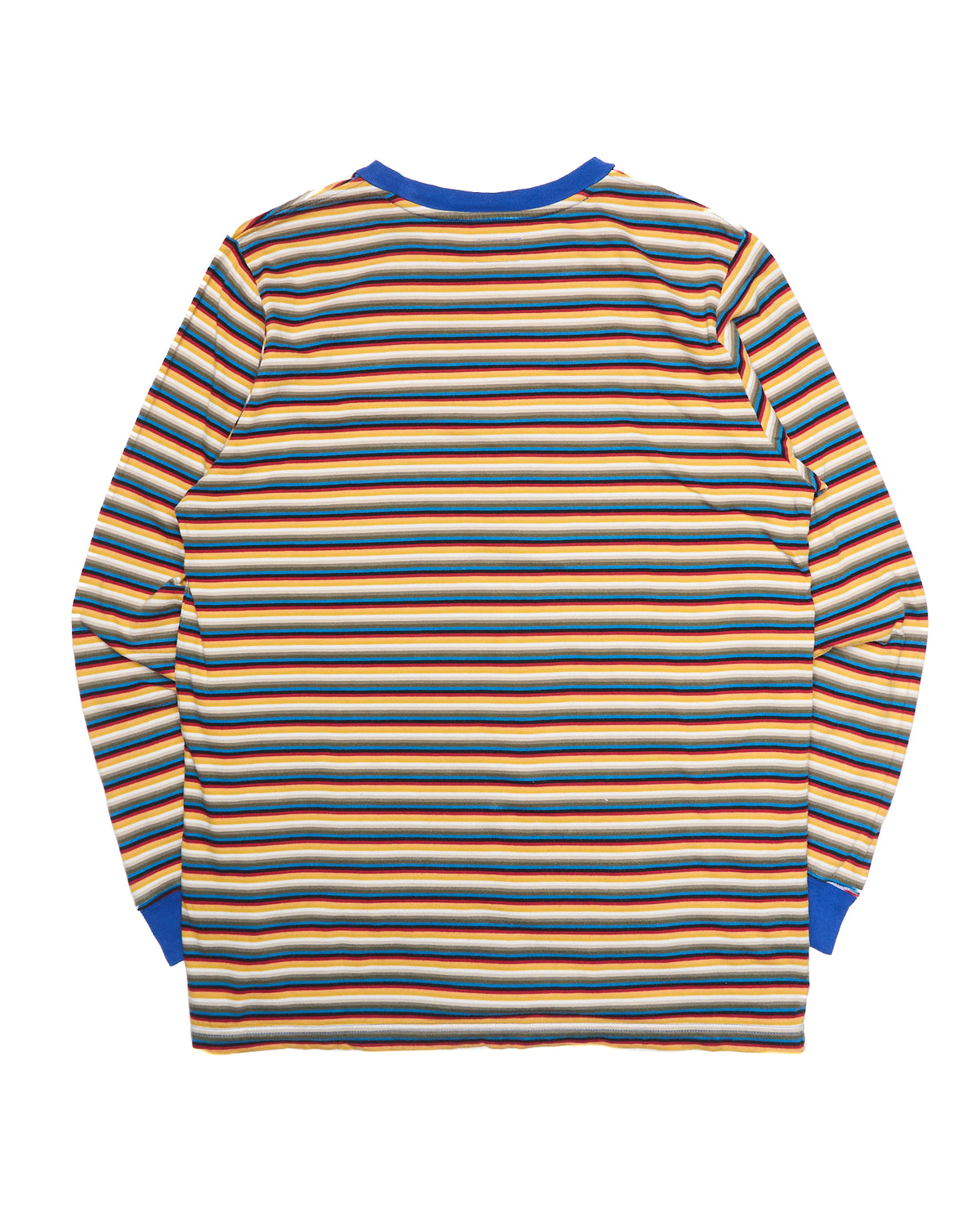 S/S17 Supreme Multi-Stripe Reflective Patch Long-Sleeve Shirt