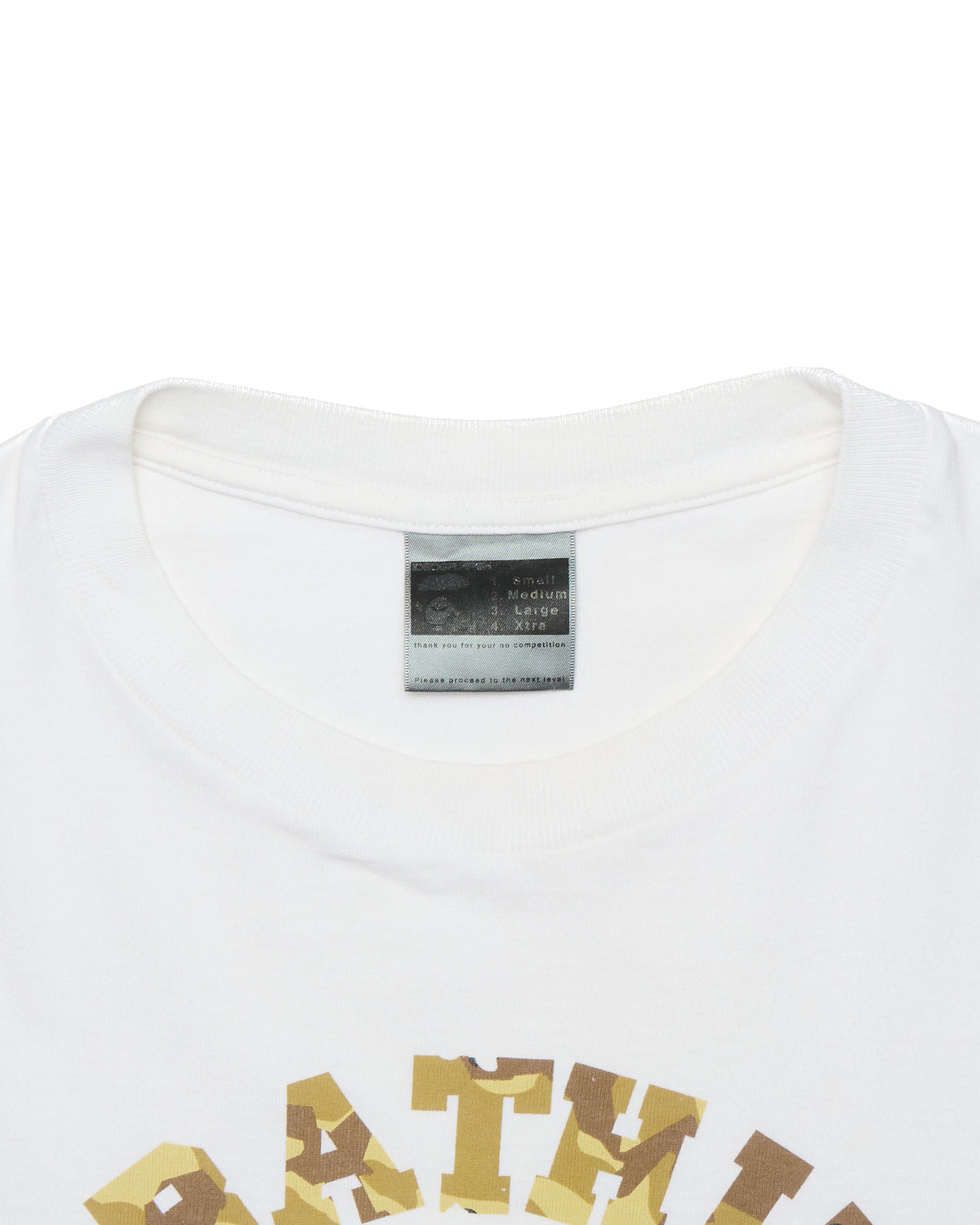 Late 90s BAPE Dessert Camo White Ape Head Tee Shirt