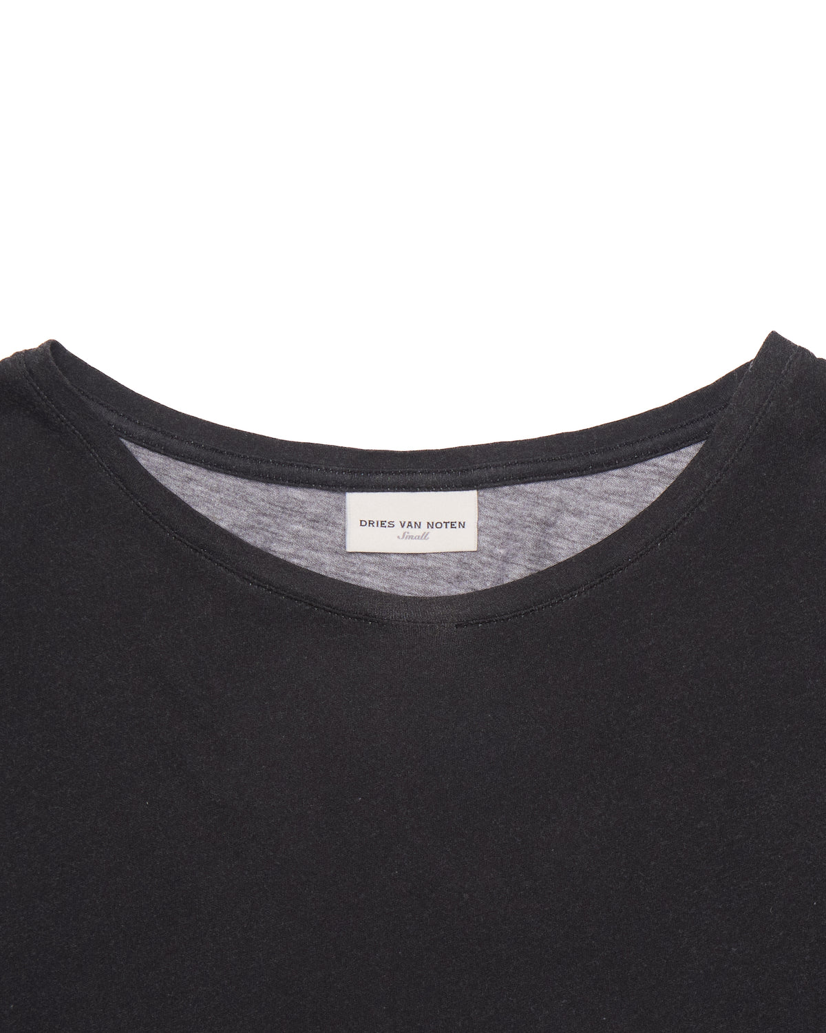 Dries Van Noten Black/White Feathered Stripe Tee