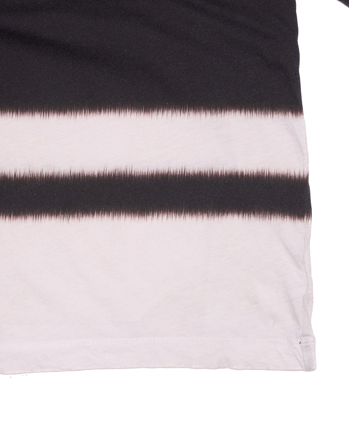 Dries Van Noten Black/White Feathered Stripe Tee