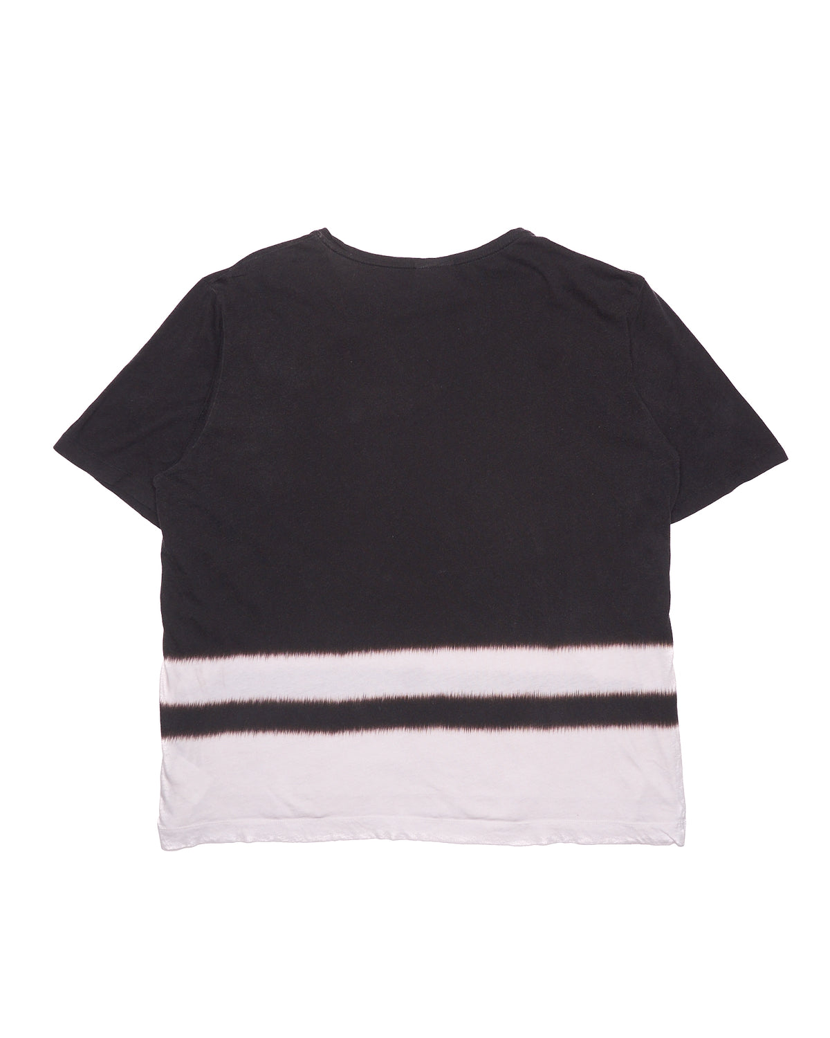 Dries Van Noten Black/White Feathered Stripe Tee