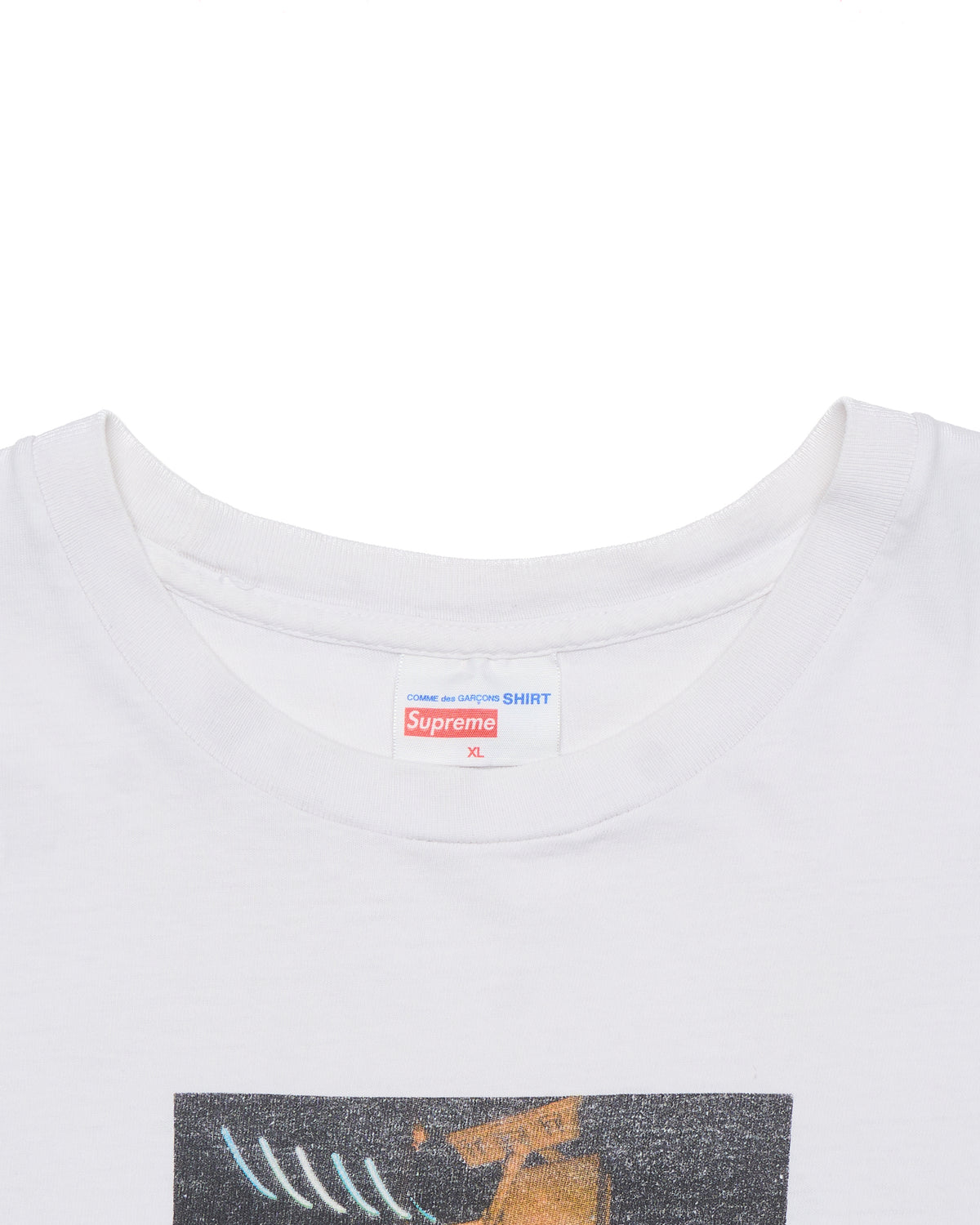 S/S14 Supreme x Comme des Garçons White Harold Hunter Tee Shirt