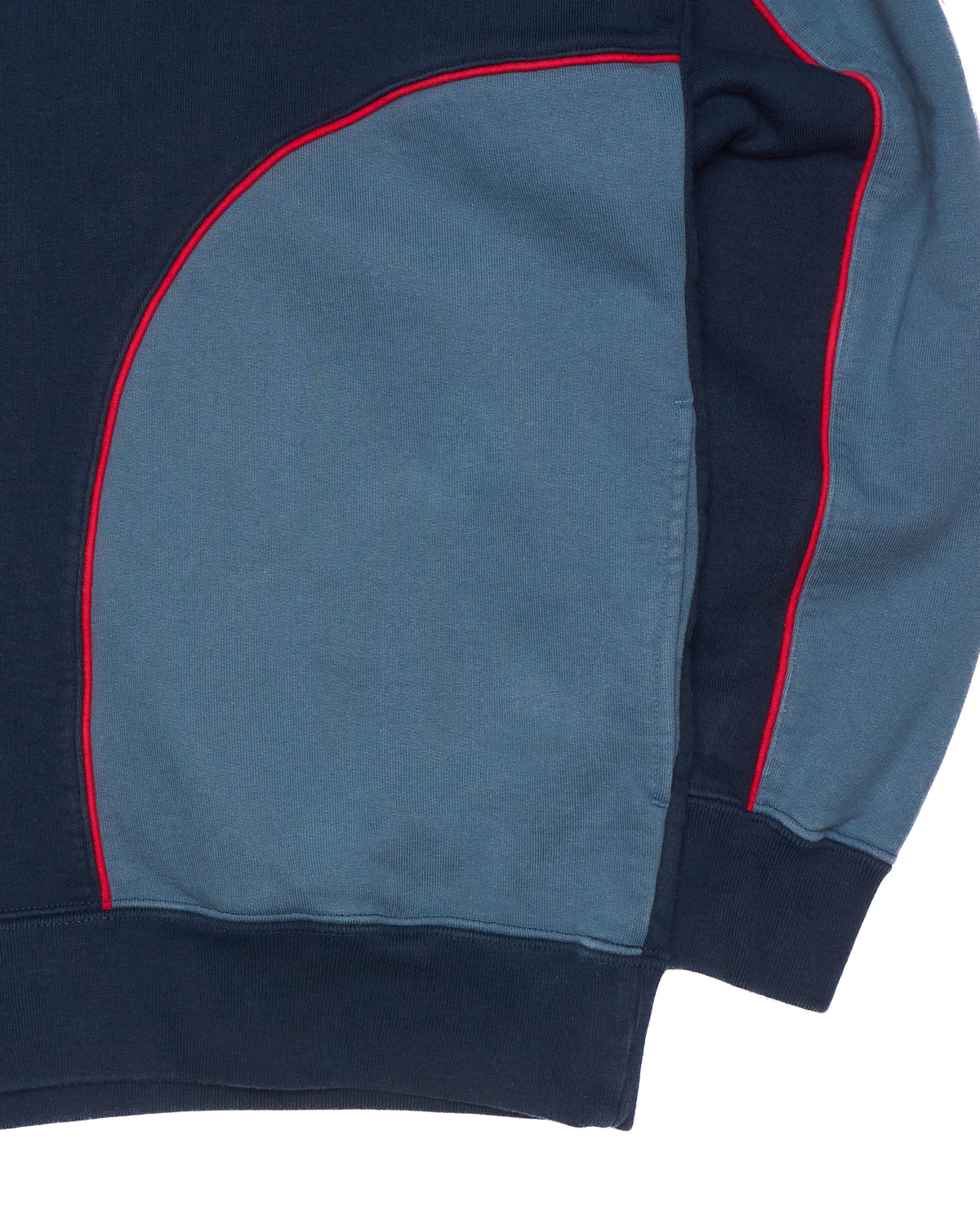 F/W18 Supreme Speedway Half-Zip Navy/Teal Sweatshirt